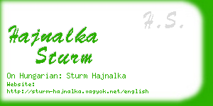 hajnalka sturm business card